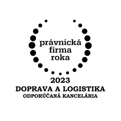 Právnická firma roka 2023 - Doprava a logistika